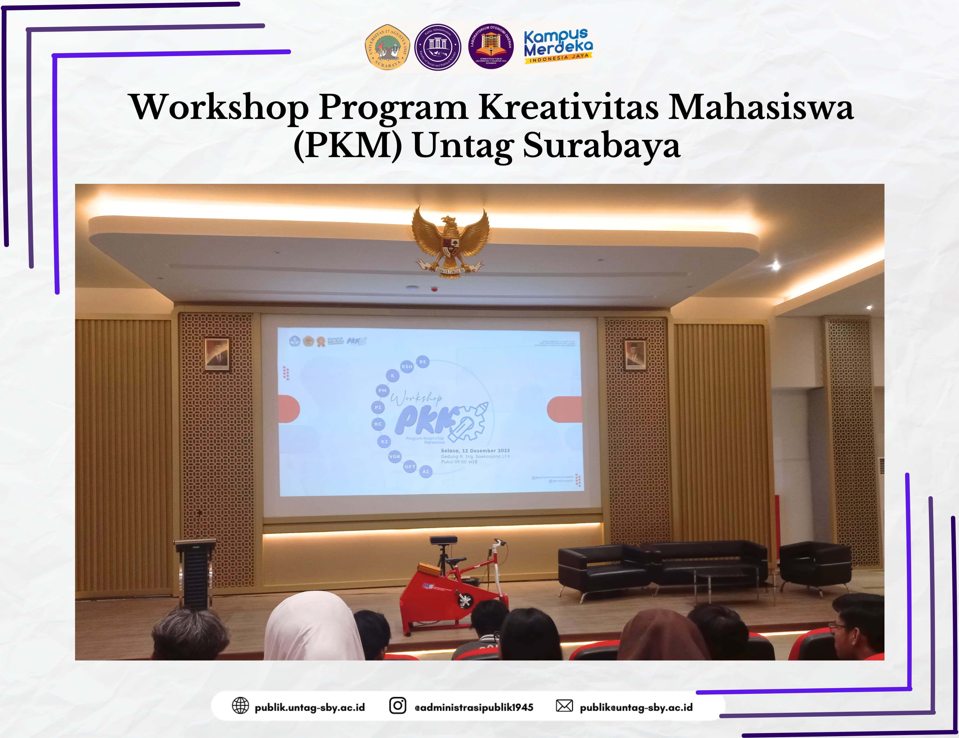 Workshop Program Kreativitas Mahasiswa (PKM) Untag Surabaya