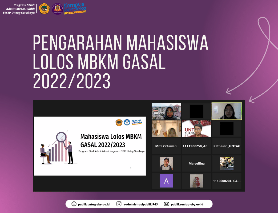 PENGARAHAN MAHASISWA LOLOS MBKM GASAL 2022/2023