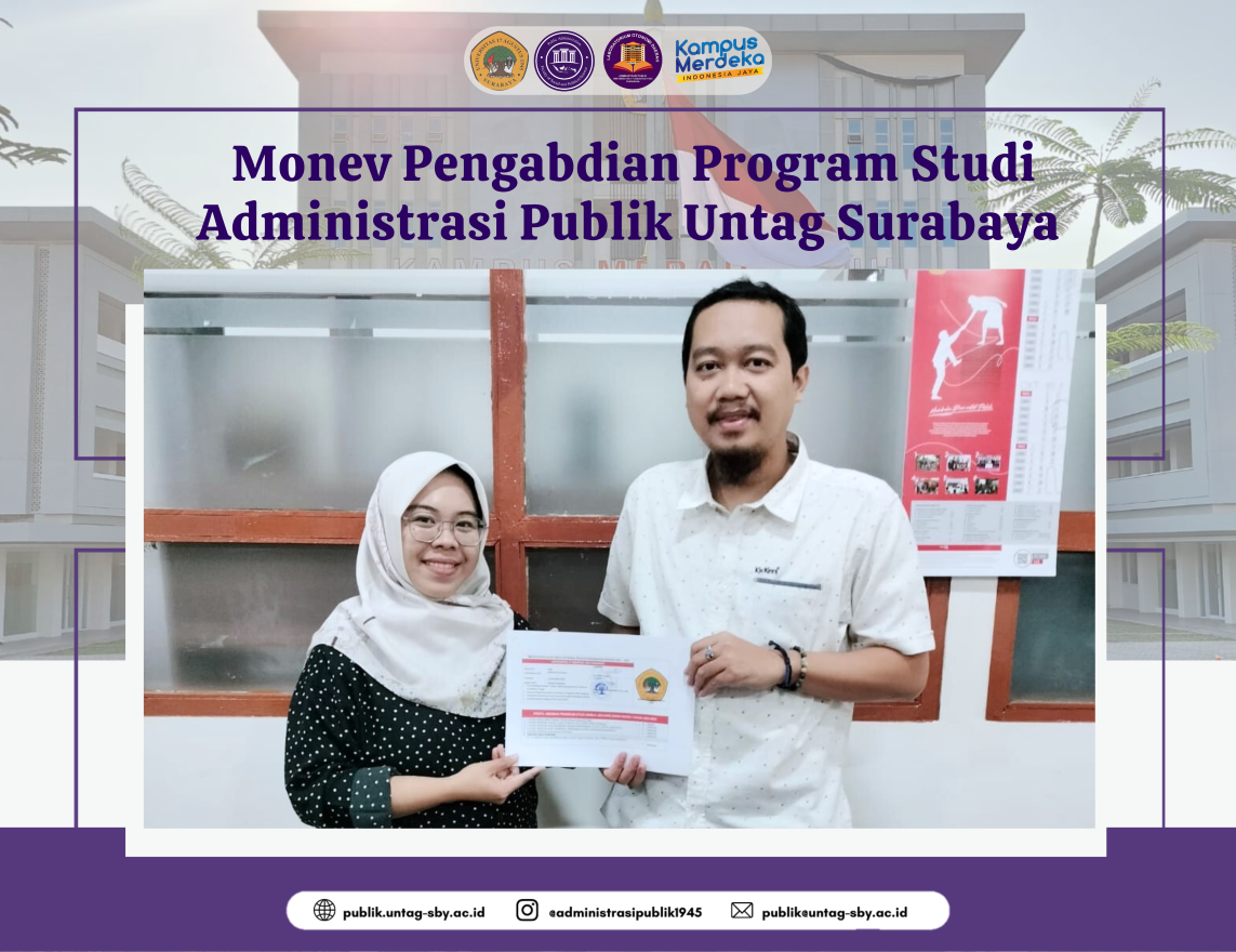 Monev Pengabdian Program Studi Administrasi Publik Untag Surabaya