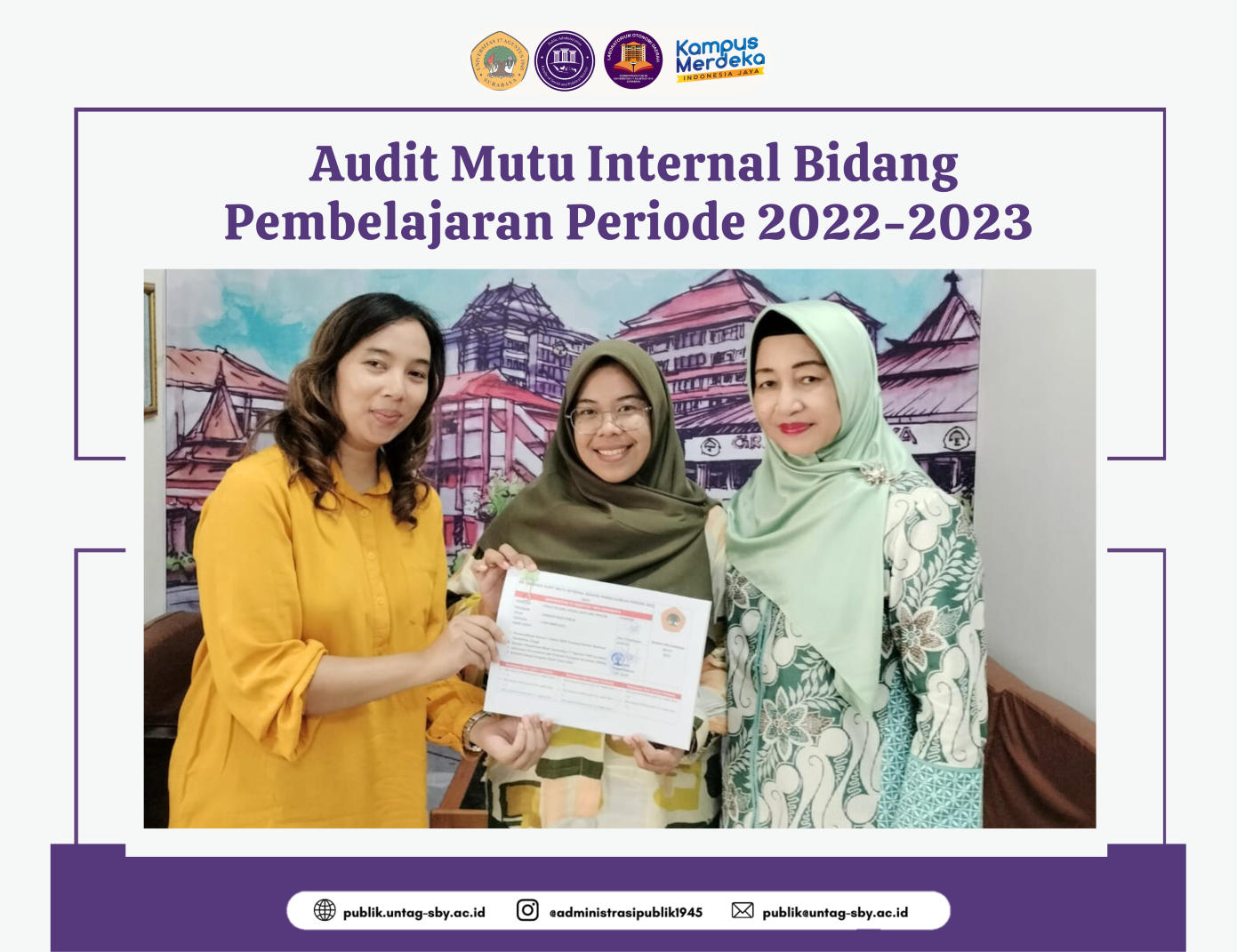 Audit Mutu Internal Bidang Pembelajaran Periode 2022-2023