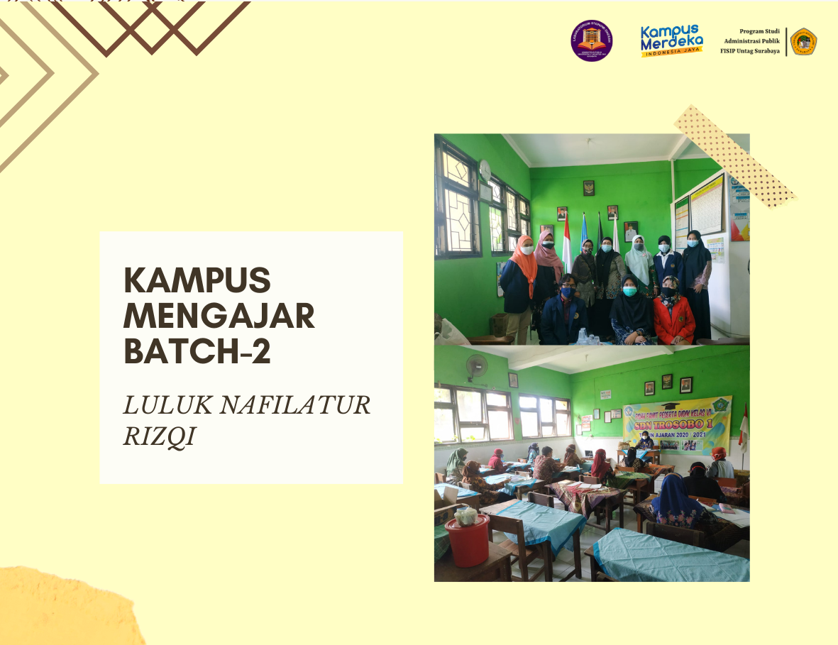 KAMPUS MENGAJAR BATCH 2 DI SDN TROSOBO 1 BERSAMA LULUK NAFILATUR RIZQI