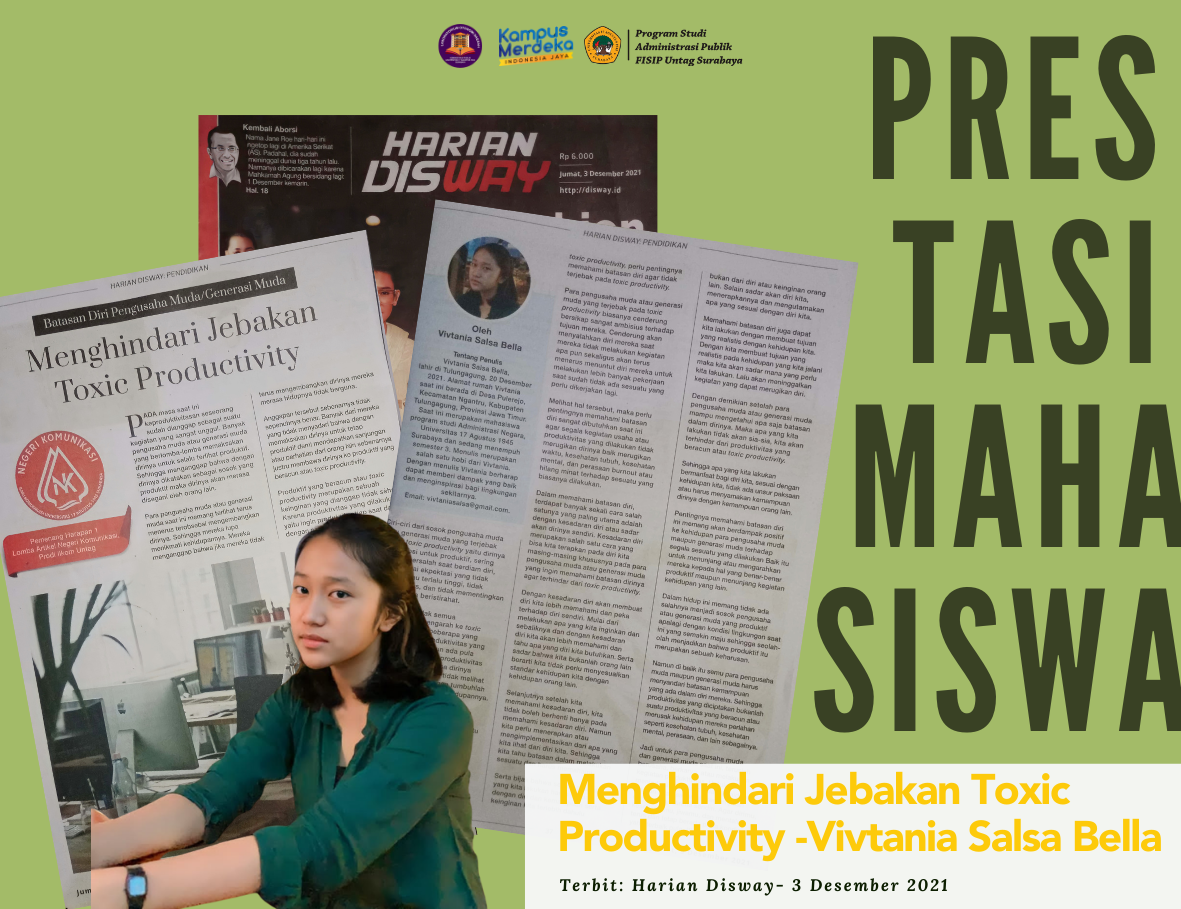 VIVTANIA SALSA BELLLA - MENGHINDARI JEBAKAN TOXIC PRODUCTIVITY 