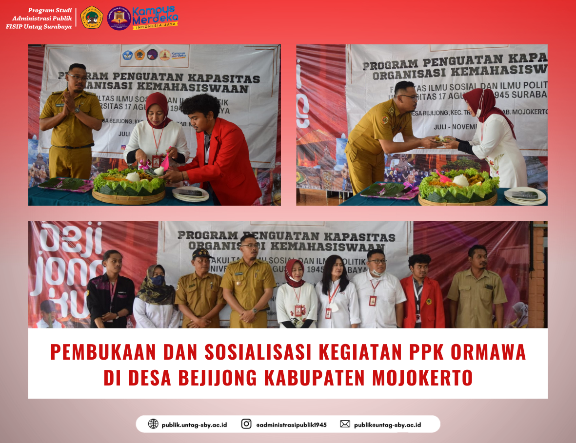 PEMBUKAAN DAN SOSIALISASI KEGIATAN PPK ORMAWA DI DESA BEJIJONG KABUPATEN MOJOKERTO