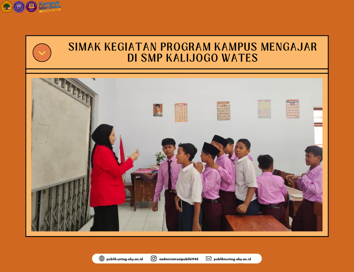 SIMAK KEGIATAN PROGRAM KAMPUS MENGAJAR DI SMP KALIJOGO WATES