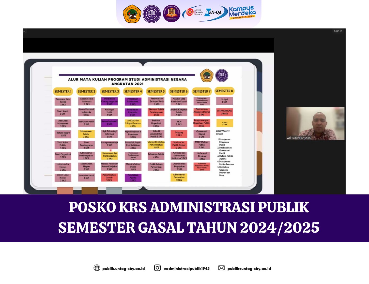 POSKO KRS ADMINISTRASI PUBLIK SEMESTER GASAL TAHUN 2024/2025