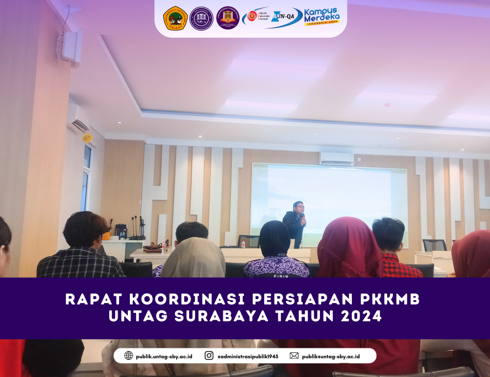 Rapat Koordinasi Persiapan PKKMB  Untag Surabaya Tahun 2024