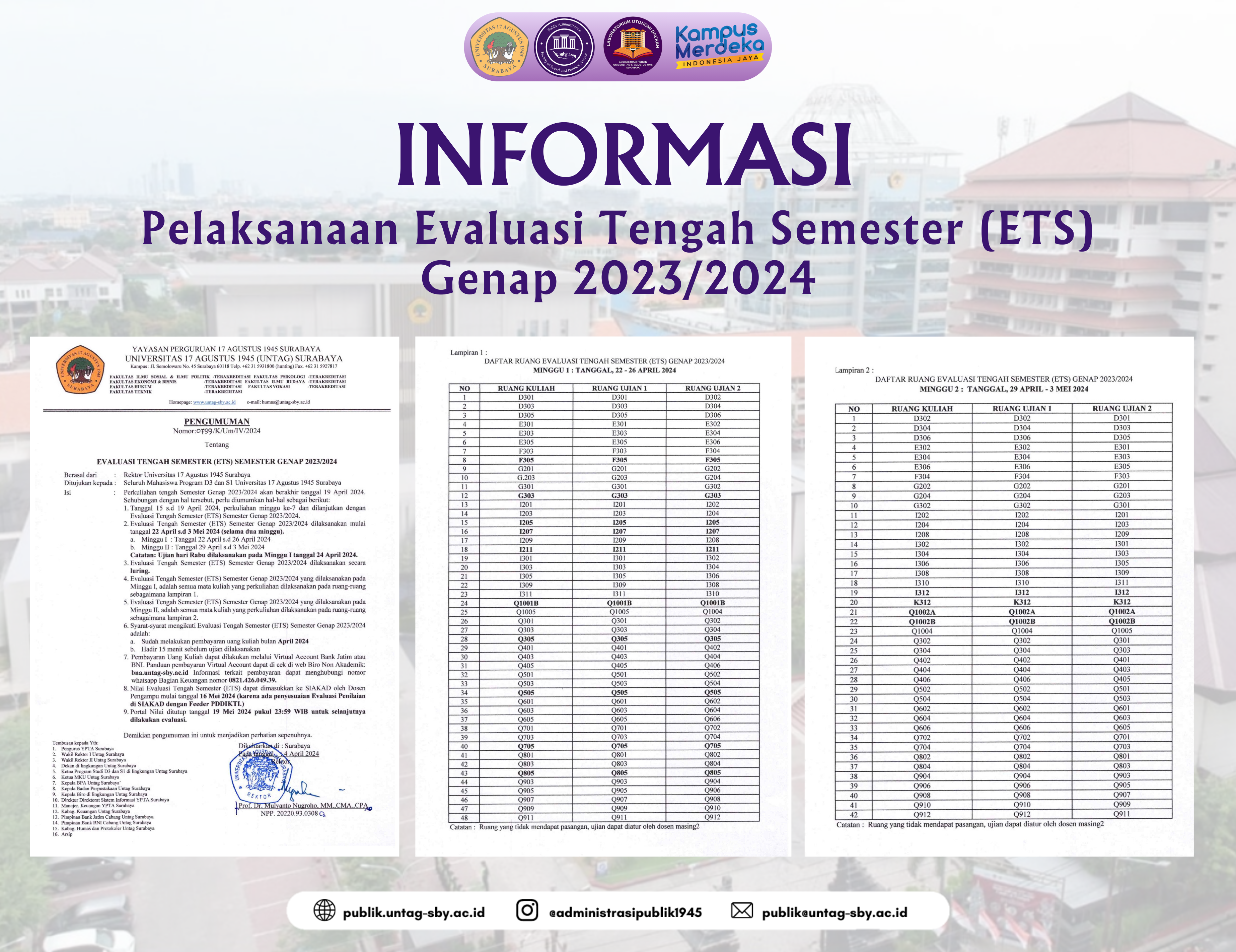 Informasi Evaluasi Tengah Semester