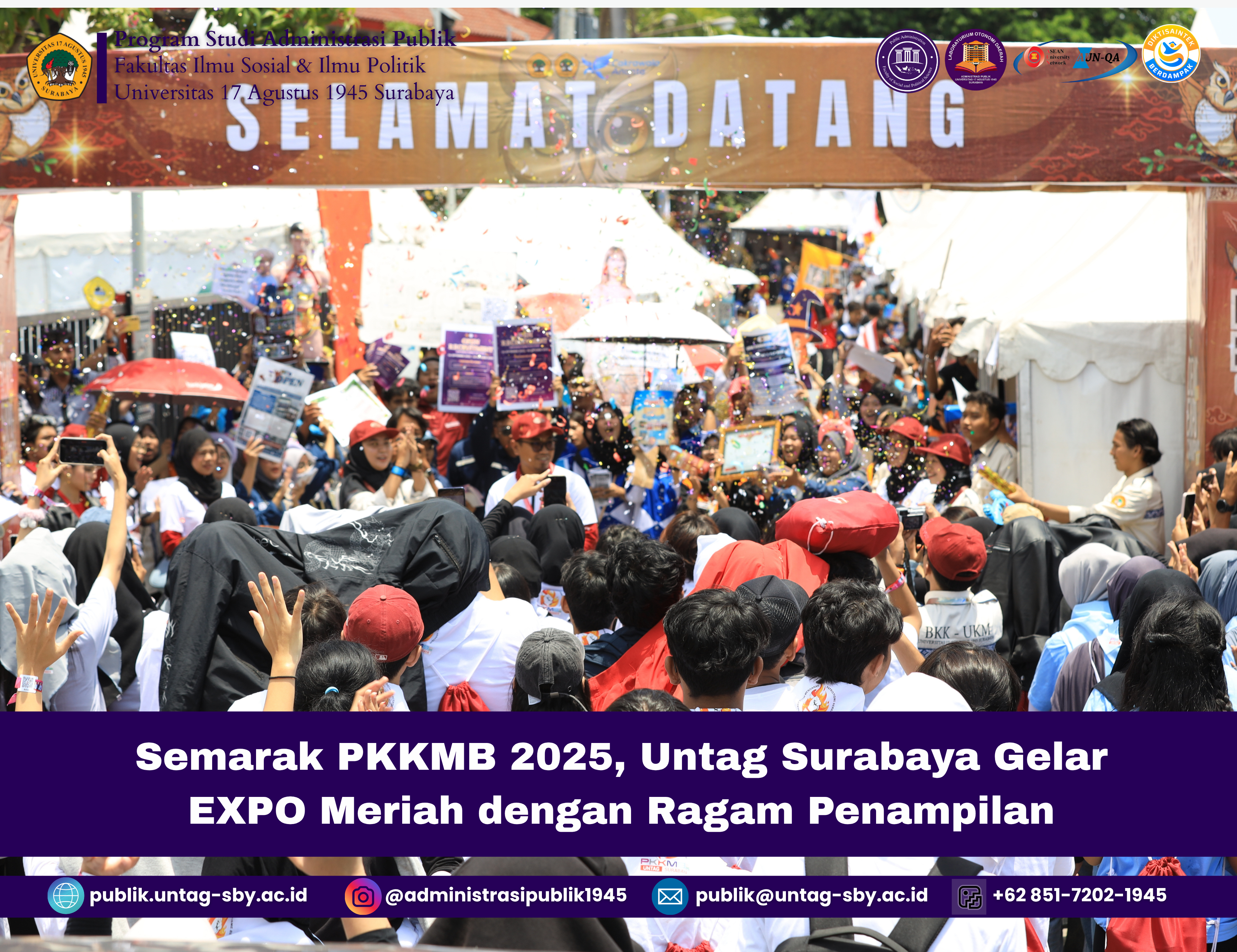 Semarak PKKMB 2025, Untag Surabaya Gelar EXPO Meriah dengan Ragam Penampilan