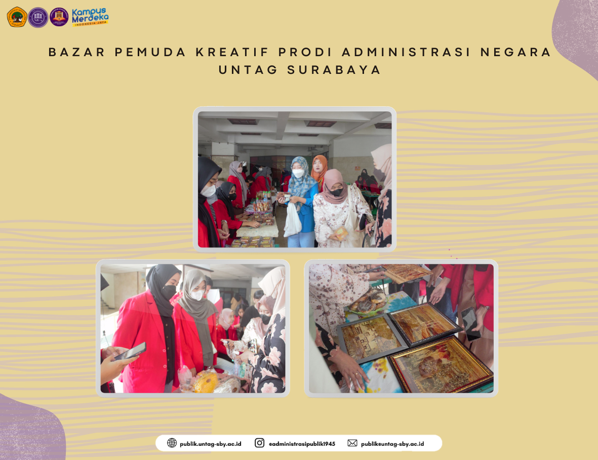 BAZAR PEMUDA KREATIF PRODI ADMINISTRASI NEGARA UNTAG SURABAYA