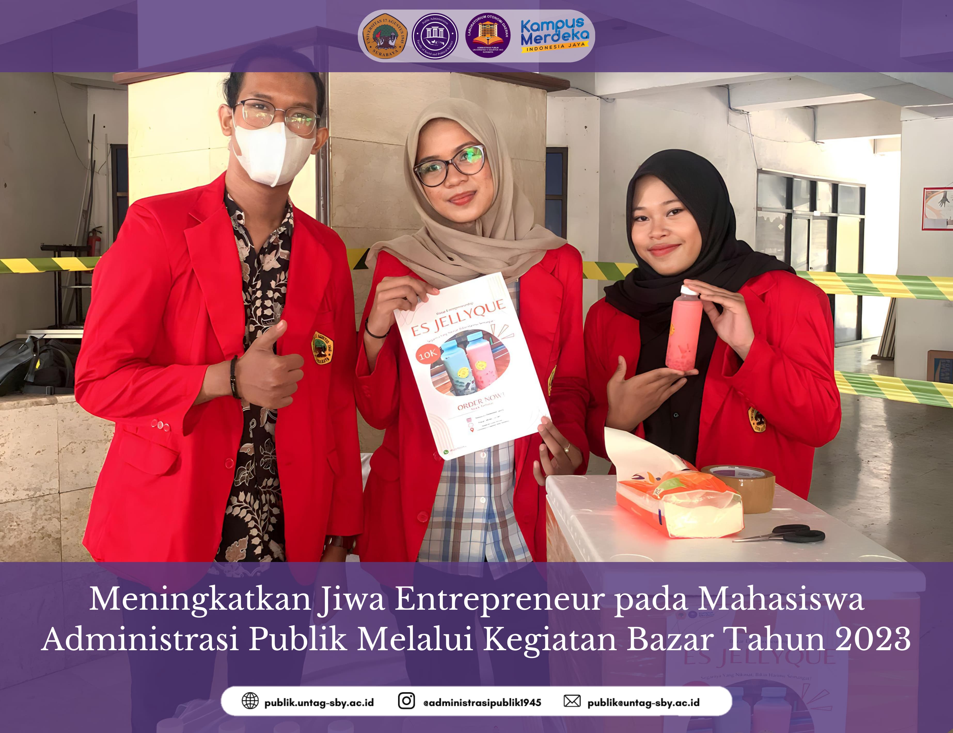 Meningkatkan Jiwa Entrepreneur pada Mahasiswa Administrasi Publik Melalui Kegiatan Bazar Tahun 2023