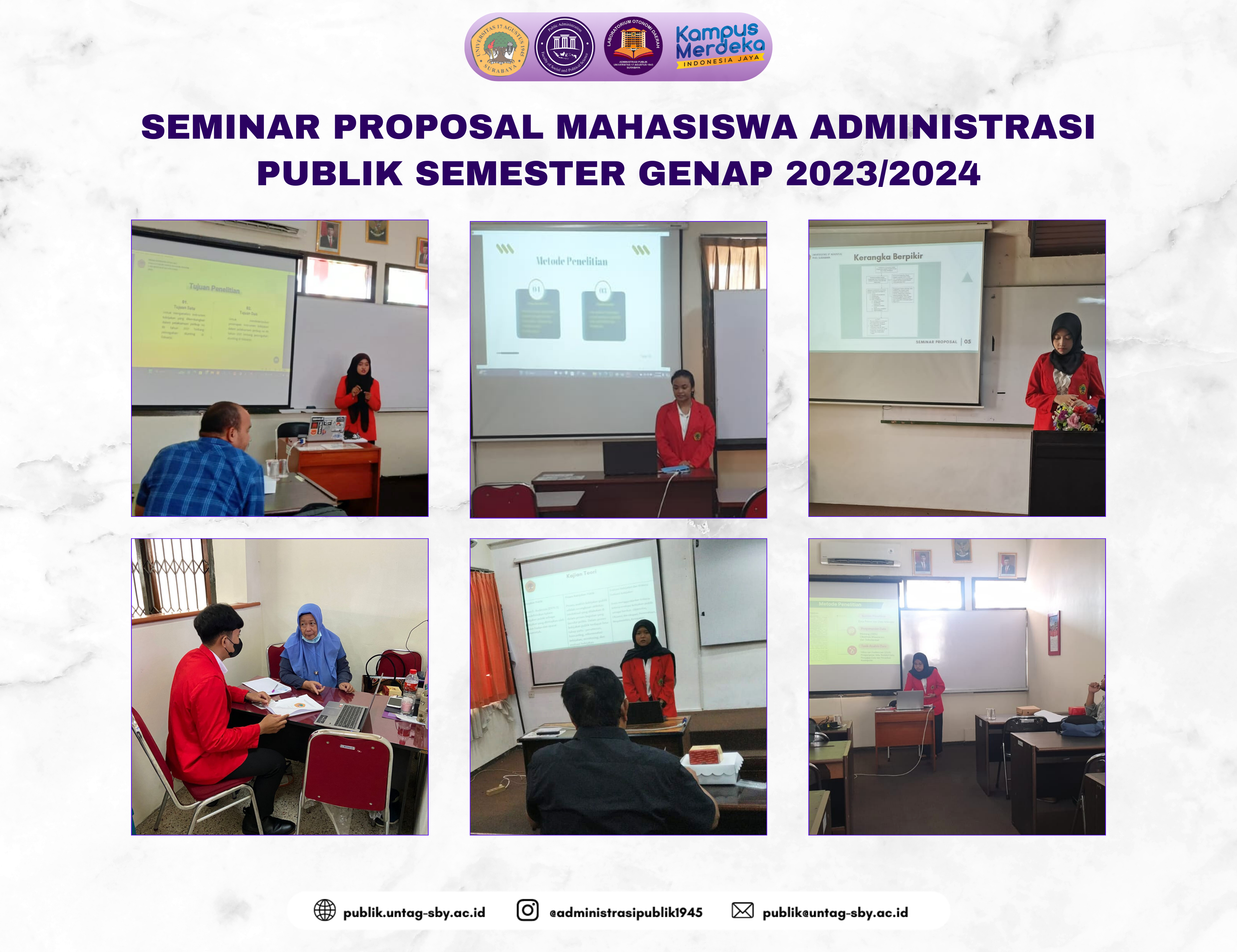 SEMINAR PROPOSAL MAHASISWA ADMINISTRASI PUBLIK SEMESTER GENAP 2023/2024