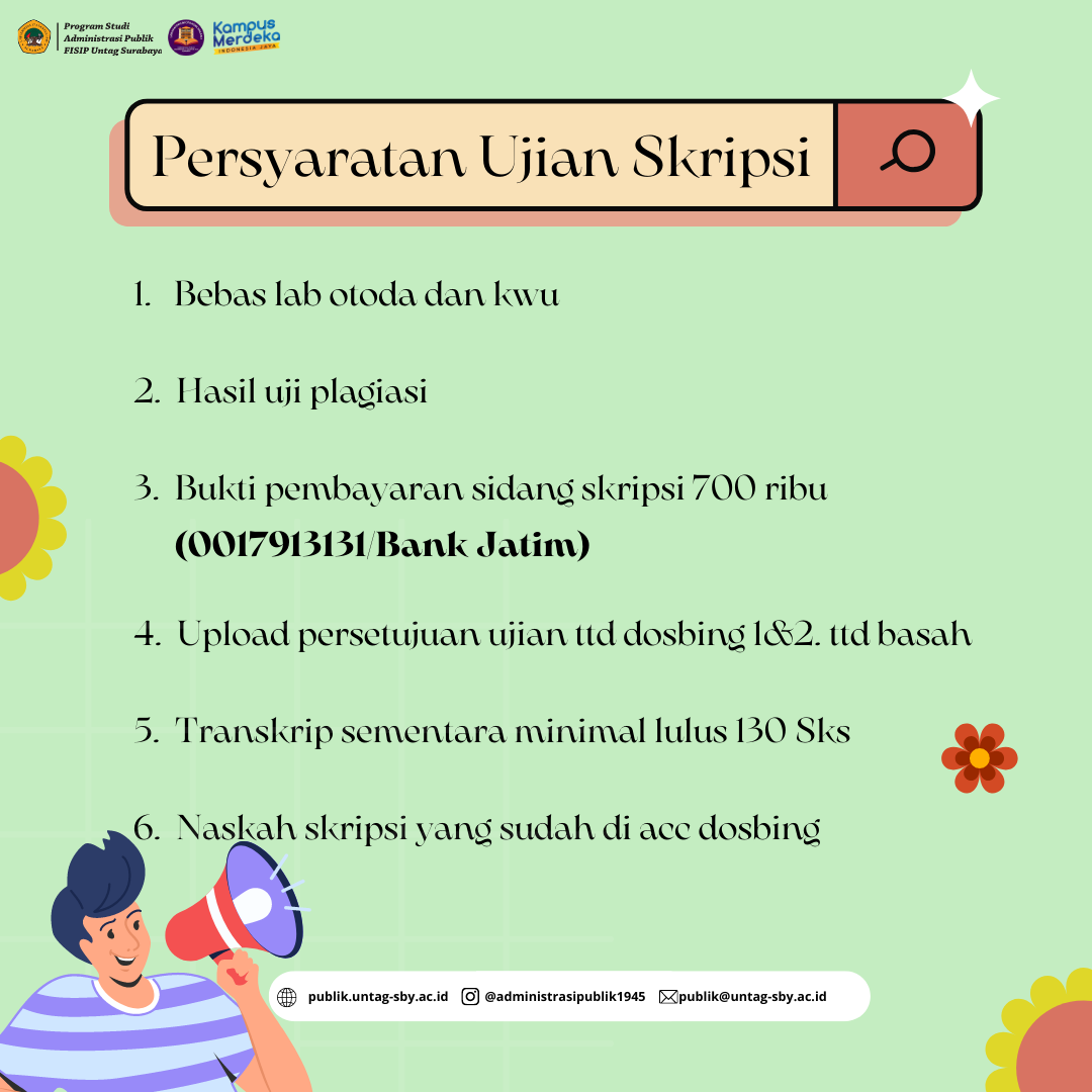 Persyaratan ujian skripsi