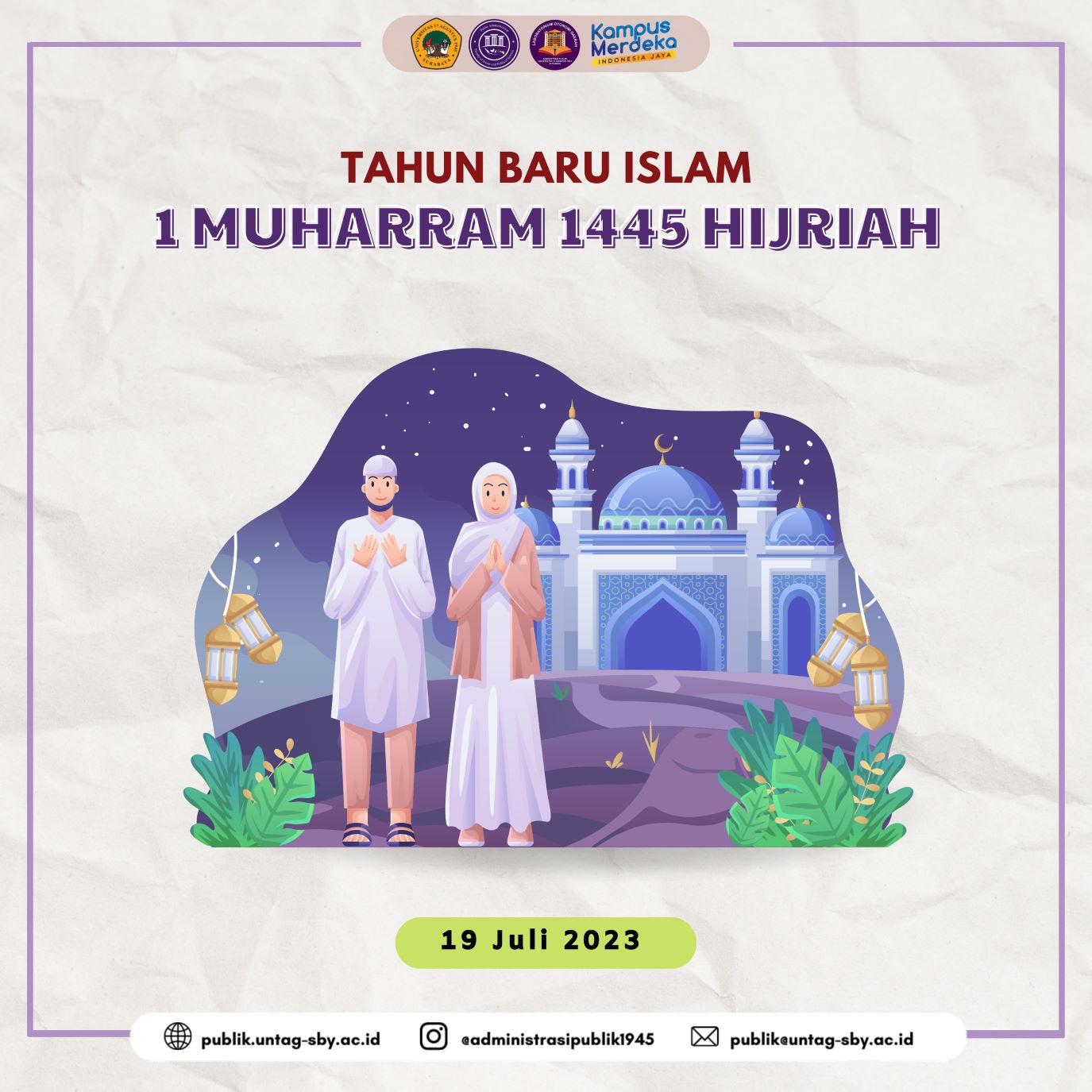 TAHUN BARU ISLAM 1 MUHARRAM 1445 HIJIRIAH