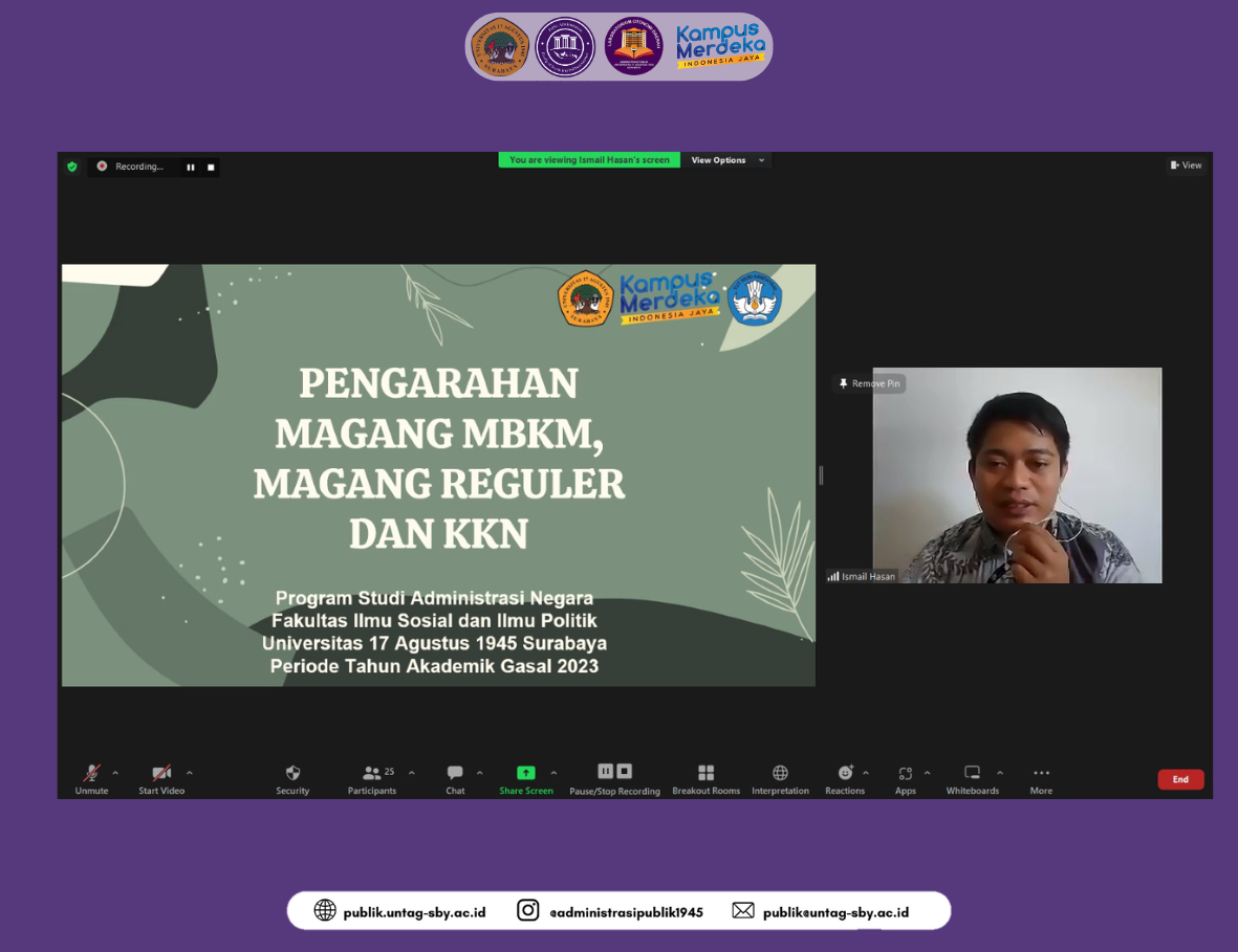 SOSIALISASI MAGANG MBKM, MAGANG REGULER, DAN KKN PERIODE GASAL 2023/2024