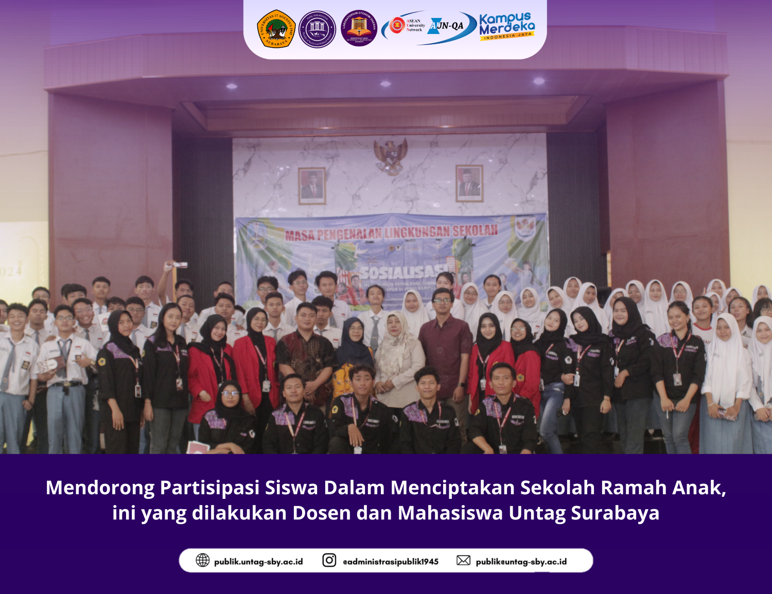 Mendorong Partisipasi Siswa Dalam Menciptakan Sekolah Ramah Anak, ini yang dilakukan Dosen dan Mahas