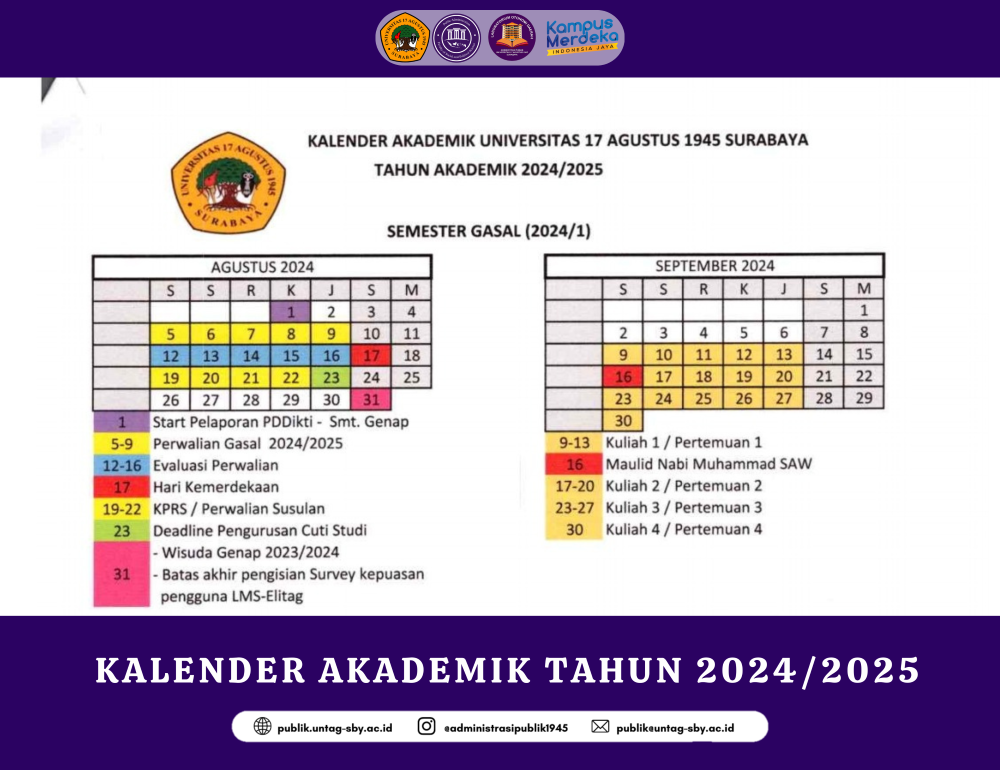 KALENDER AKADEMIK TAHUN 2024/2025