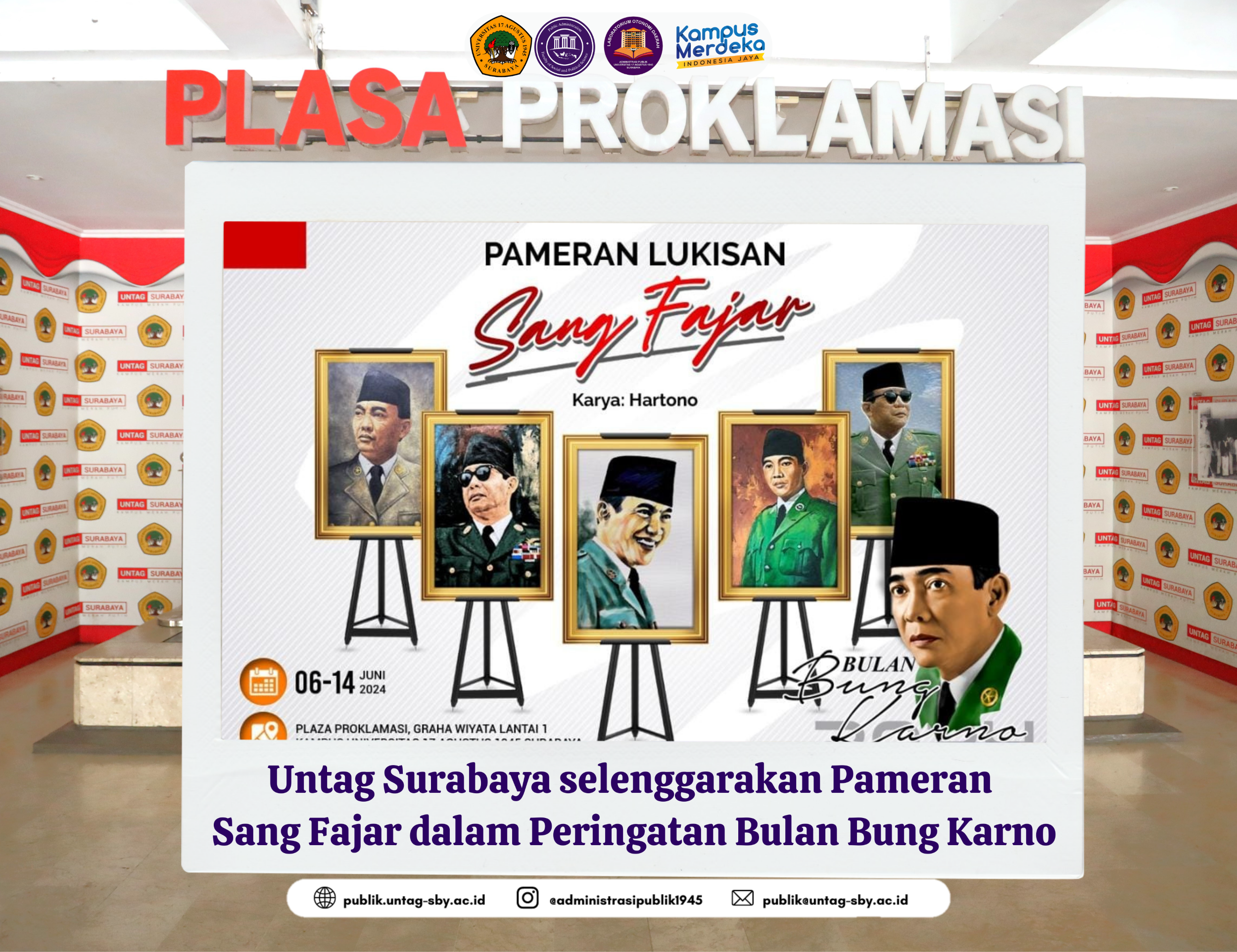 Untag Surabaya selenggarakan Pameran Sang Fajar