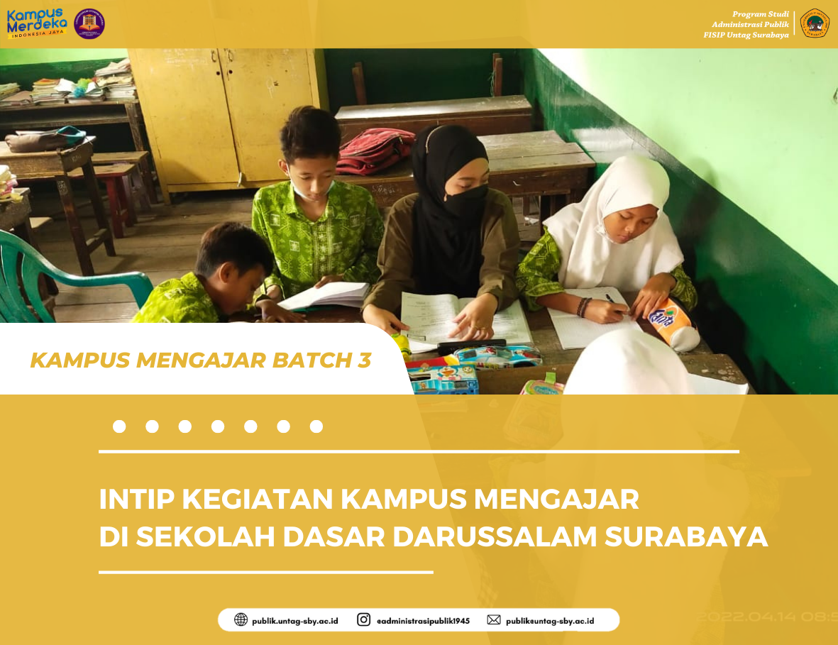 INTIP KEGIATAN PROGRAM KAMPUS MENGAJAR BATCH 3 DI SD DARUSSALAM SURABAYA