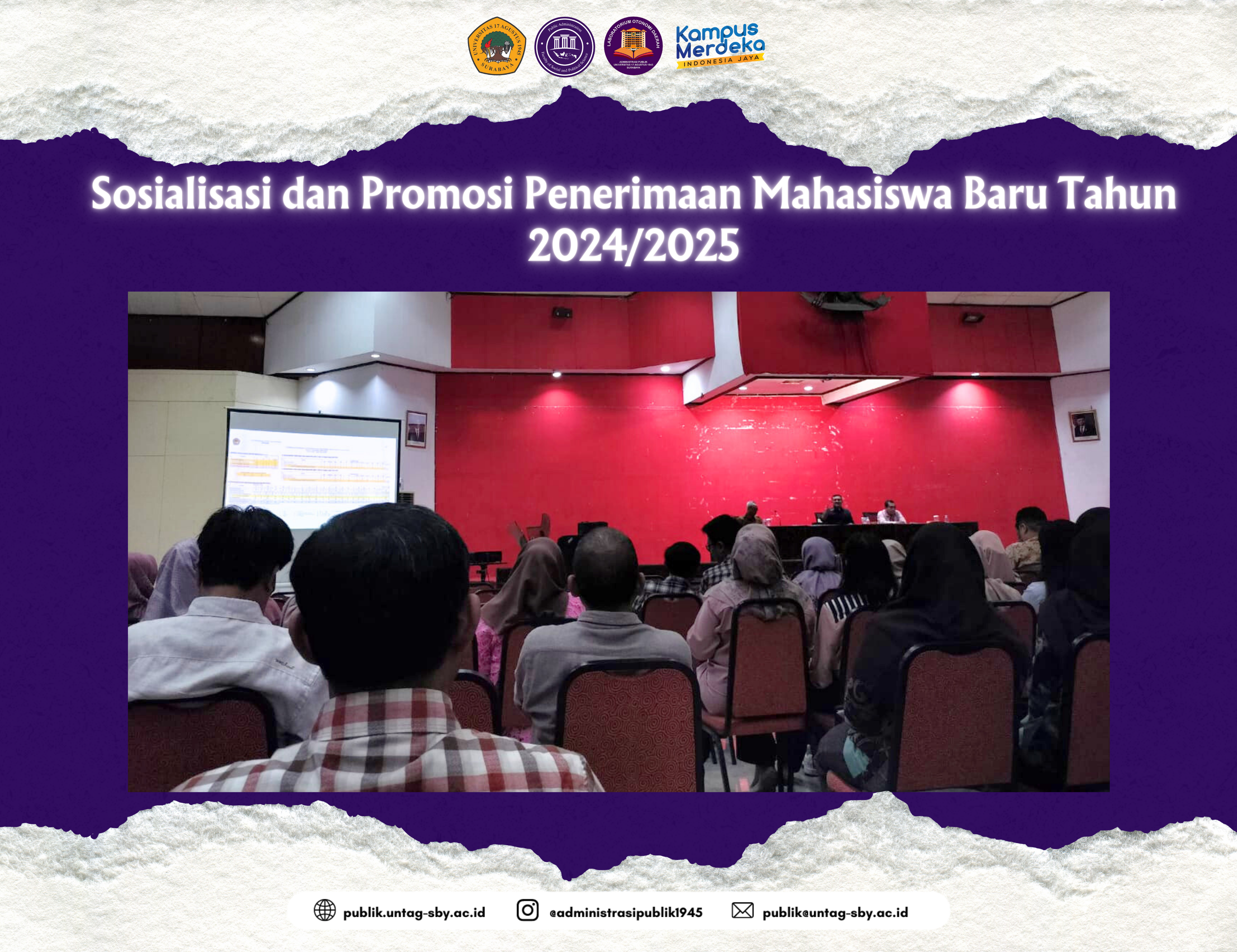 Sosialisasi dan Promosi Penerimaan Mahasiswa Baru Tahun 2024/2025 