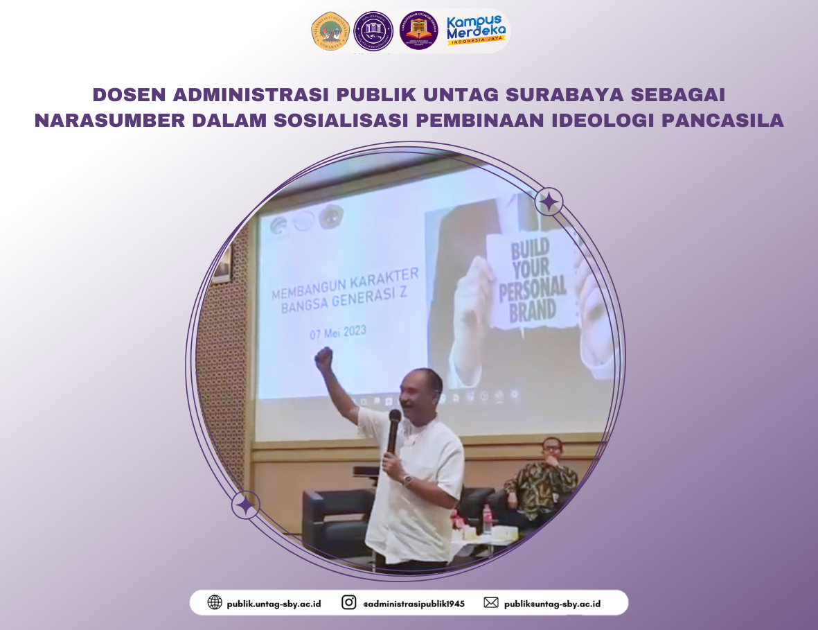  Dr. BAMBANG KUSBANDRIJO, MS SEBAGAI NARASUMBER DALAM SOSIALISASI PEMBINAAN IDEOLOGI PANCASILA