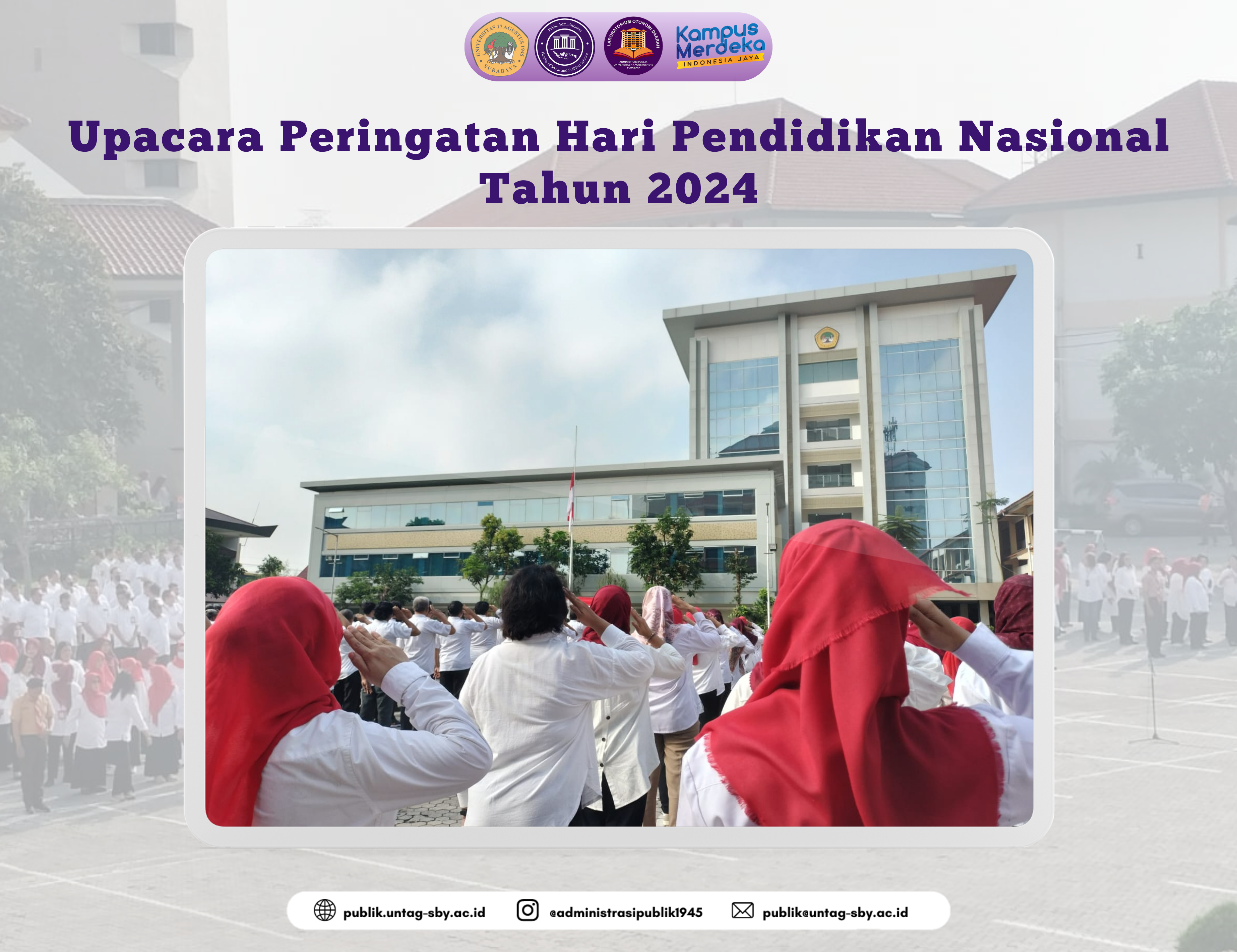 Upacara Peringatan Hari Pendidikan Nasional Tahun 2024