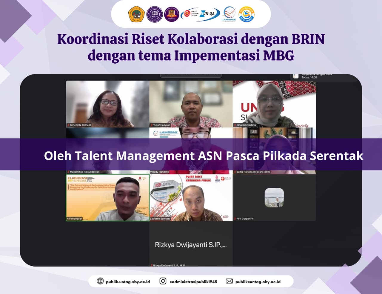 Prodi Ilmu Administrasi Negara Gelar Koordinasi Riset dengan BRIN