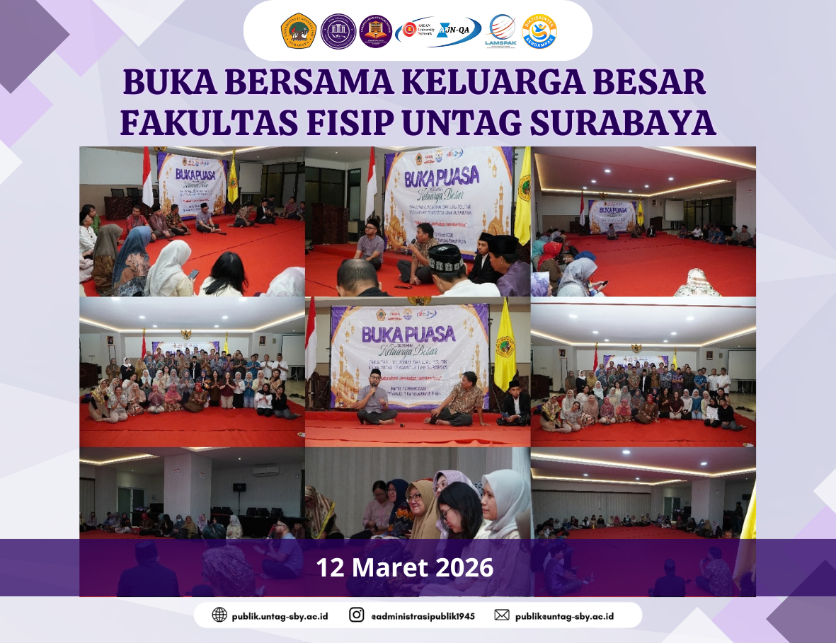 Mempererat Silaturahmi, Keluarga Besar FISIP Untag Surabaya Gelar Buka Bersama