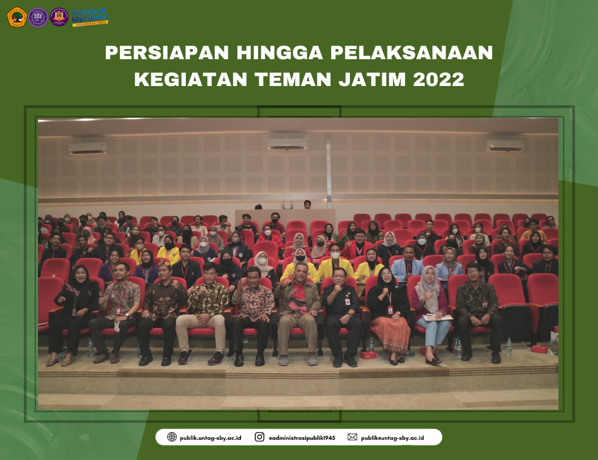 PERSIAPAN HINGGA PELAKSANAAN KEGIATAN TEMAN JATIM 2022