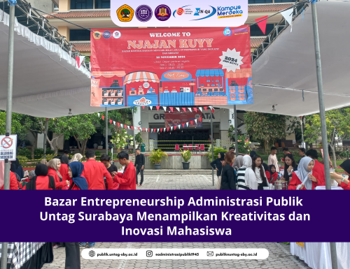 Bazar Entrepreneurship Administrasi Publik Untag Surabaya Menampilkan Kreativitas dan Inovasi Mahasiswa