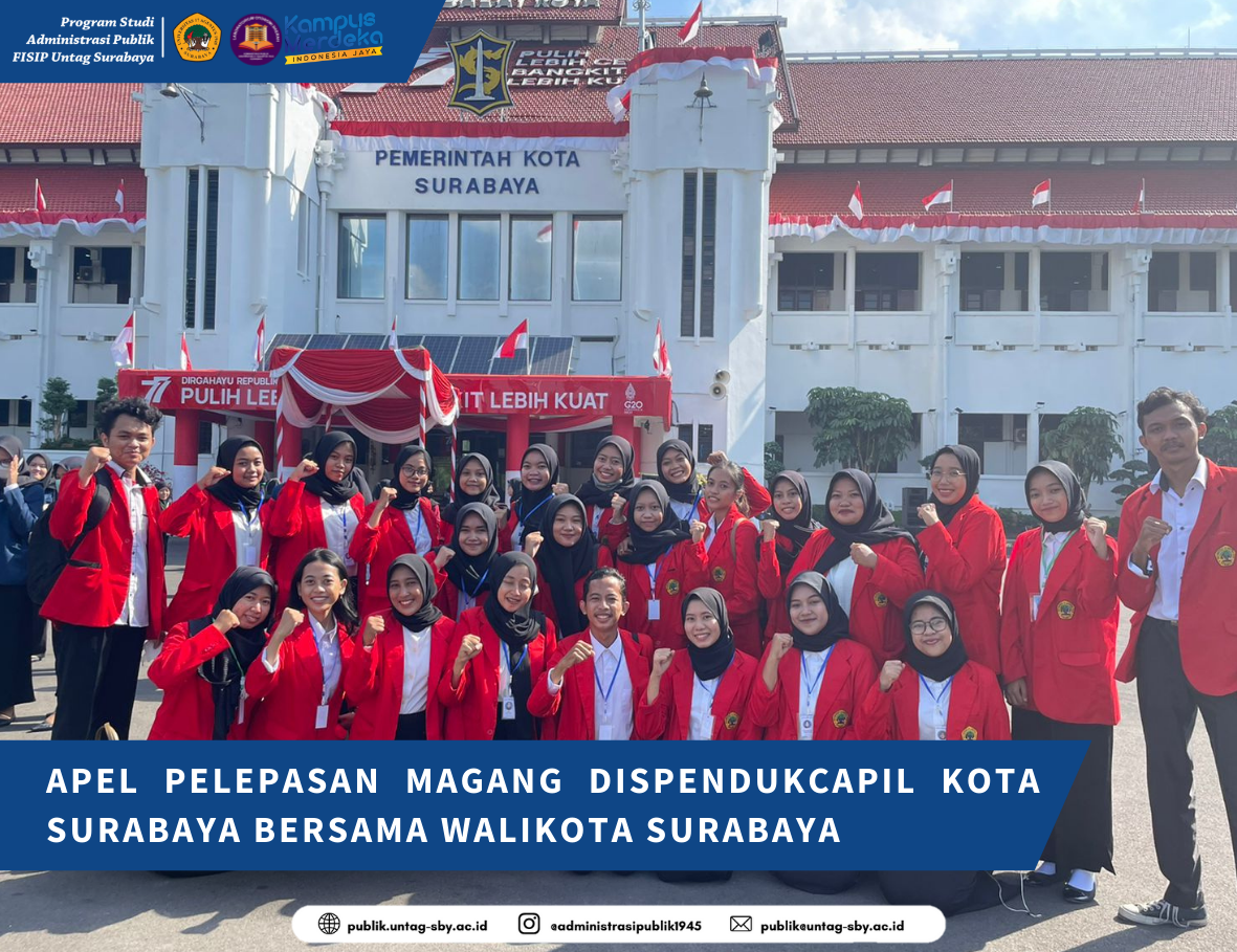 APEL PELEPASAN MAGANG DISPENDUKCAPIL KOTA SURABAYA BERSAMA WALIKOTA SURABAYA