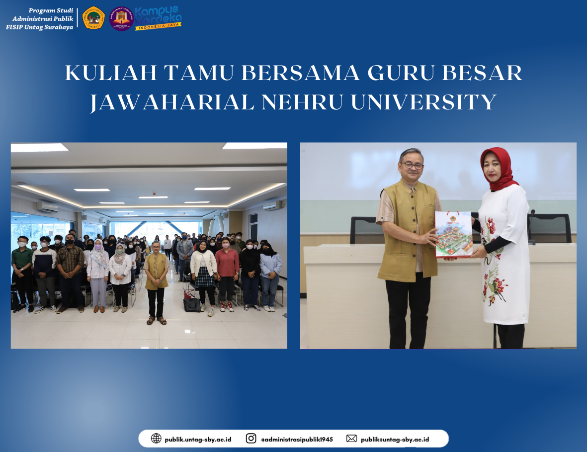 KULIAH TAMU BERSAMA GURU BESAR JAWAHARIAL NEHRU UNIVERSITY