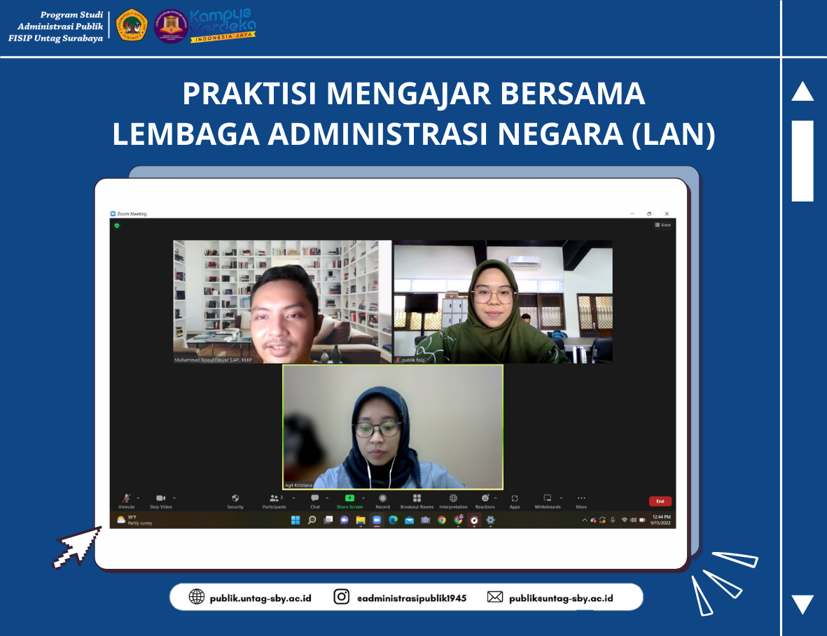 PRAKTISI MENGAJAR BERSAMA LEMBAGA ADMINISTRASI NEGARA (LAN)