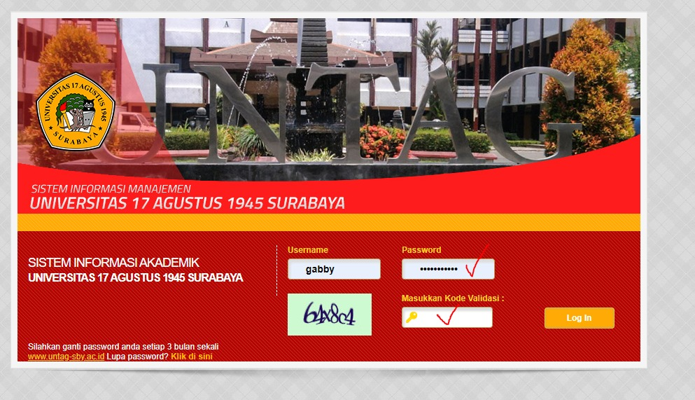 Update fitur login di SIAKAD