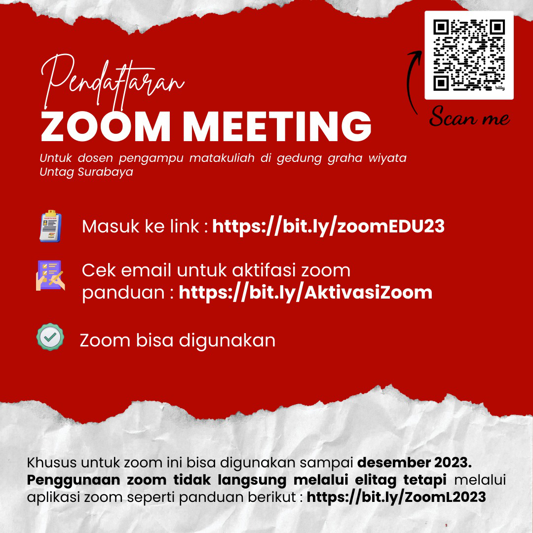 Panduan mendaftar akun zoom untuk pengajar gedung L