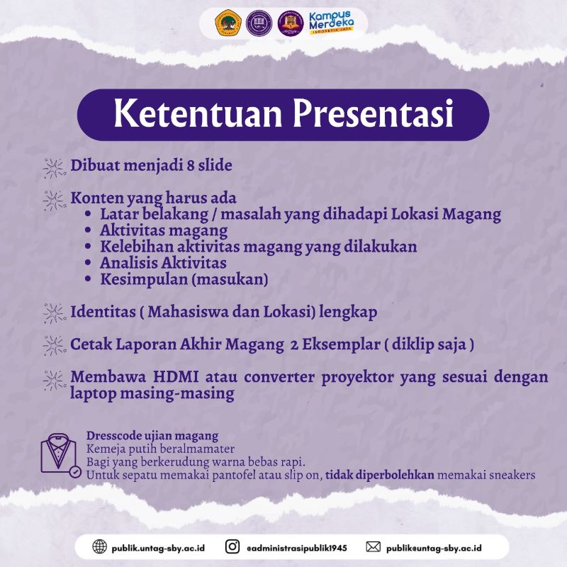 Informasi Ujian Magang 2024