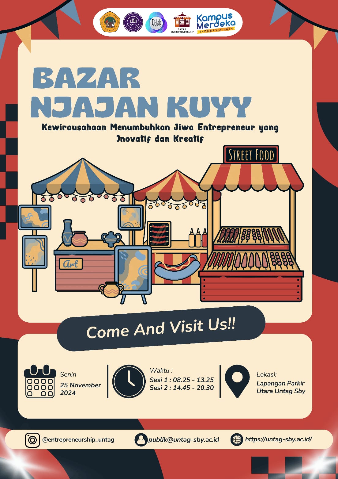 Come and Visit Bazar Njajan Kuyy yang Diselenggarakan oleh Mahasiswa Kelas Entrepreneurship