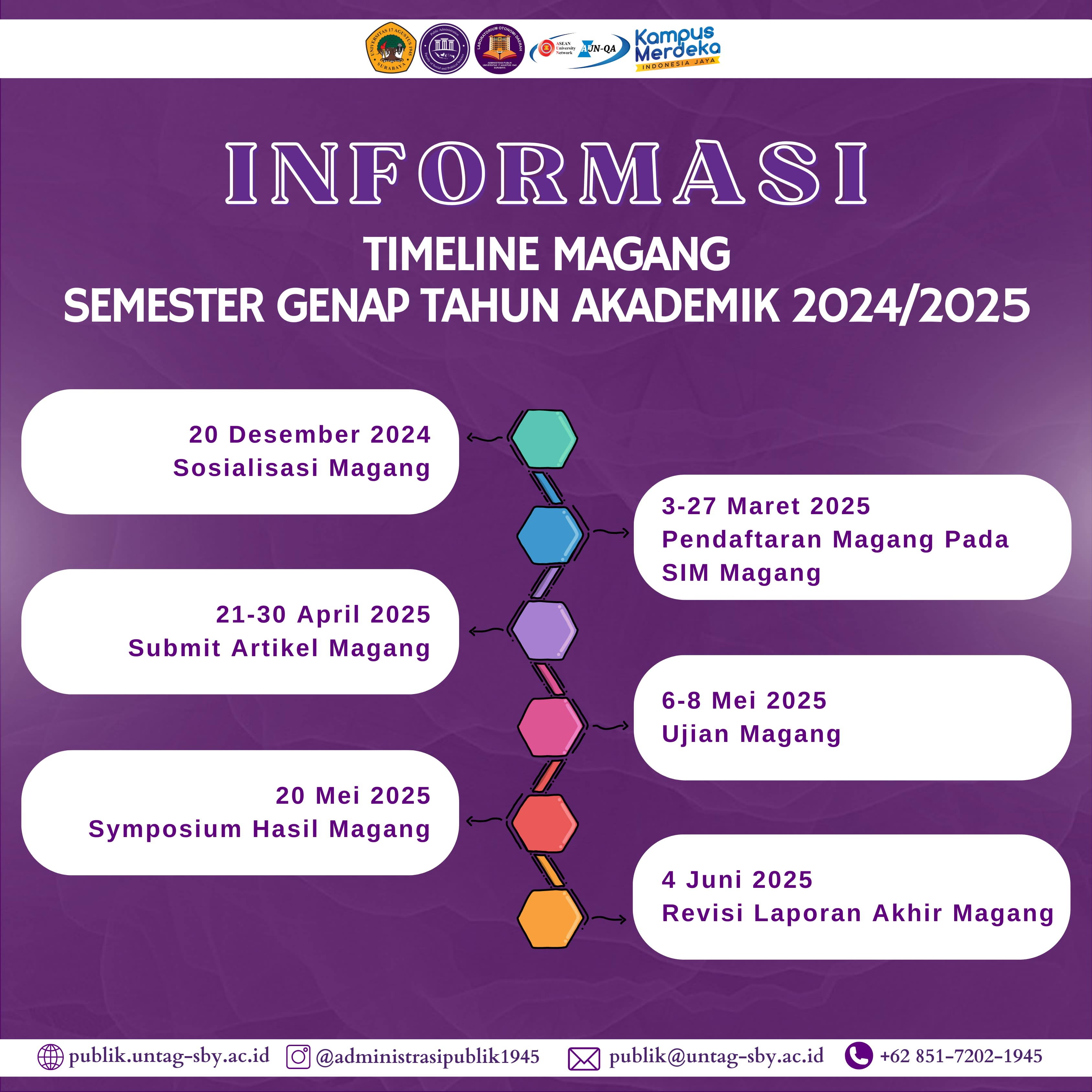 Timeline Magang Semester Genap 2024/2025