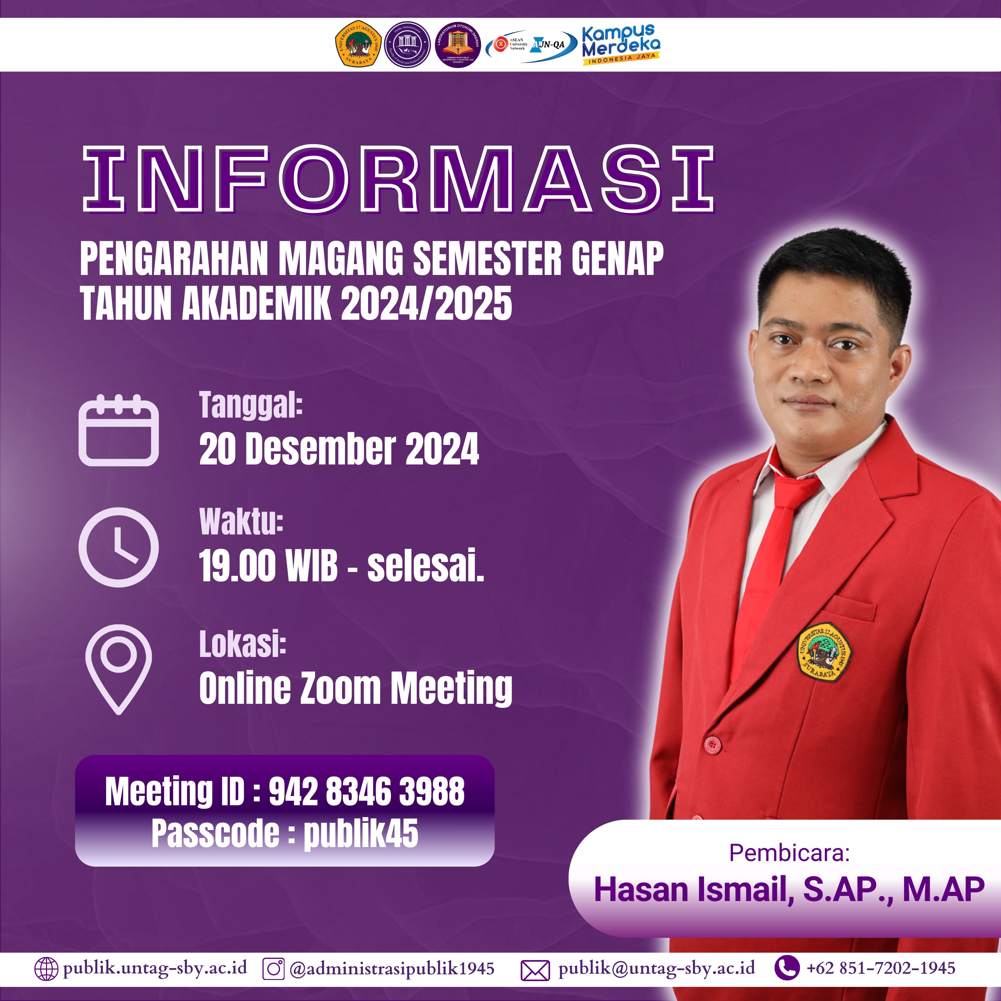 Sosialisasi Magang Semester Genap 2024/2025