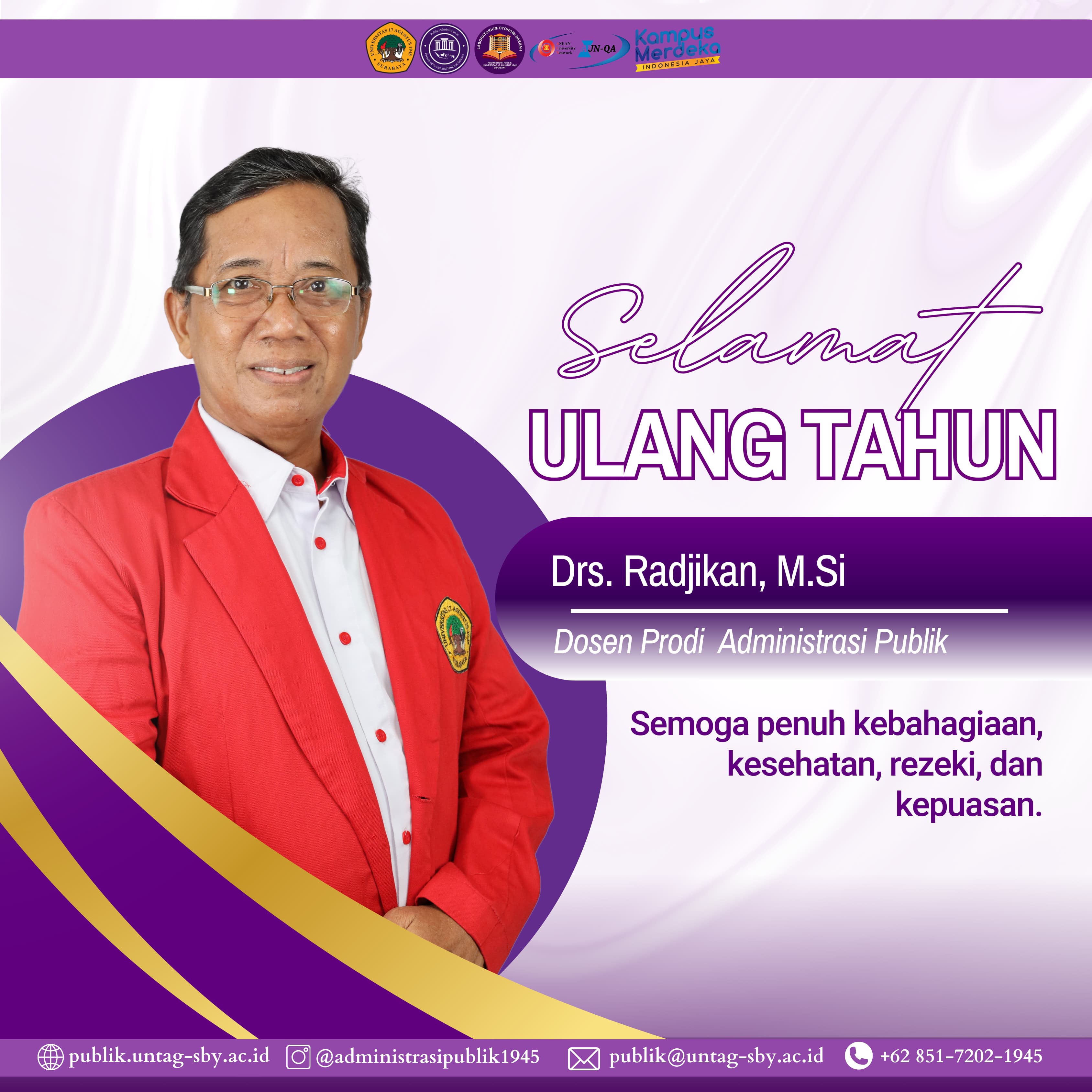 Hari Ulang Tahun Drs. Radjikan, M.Si