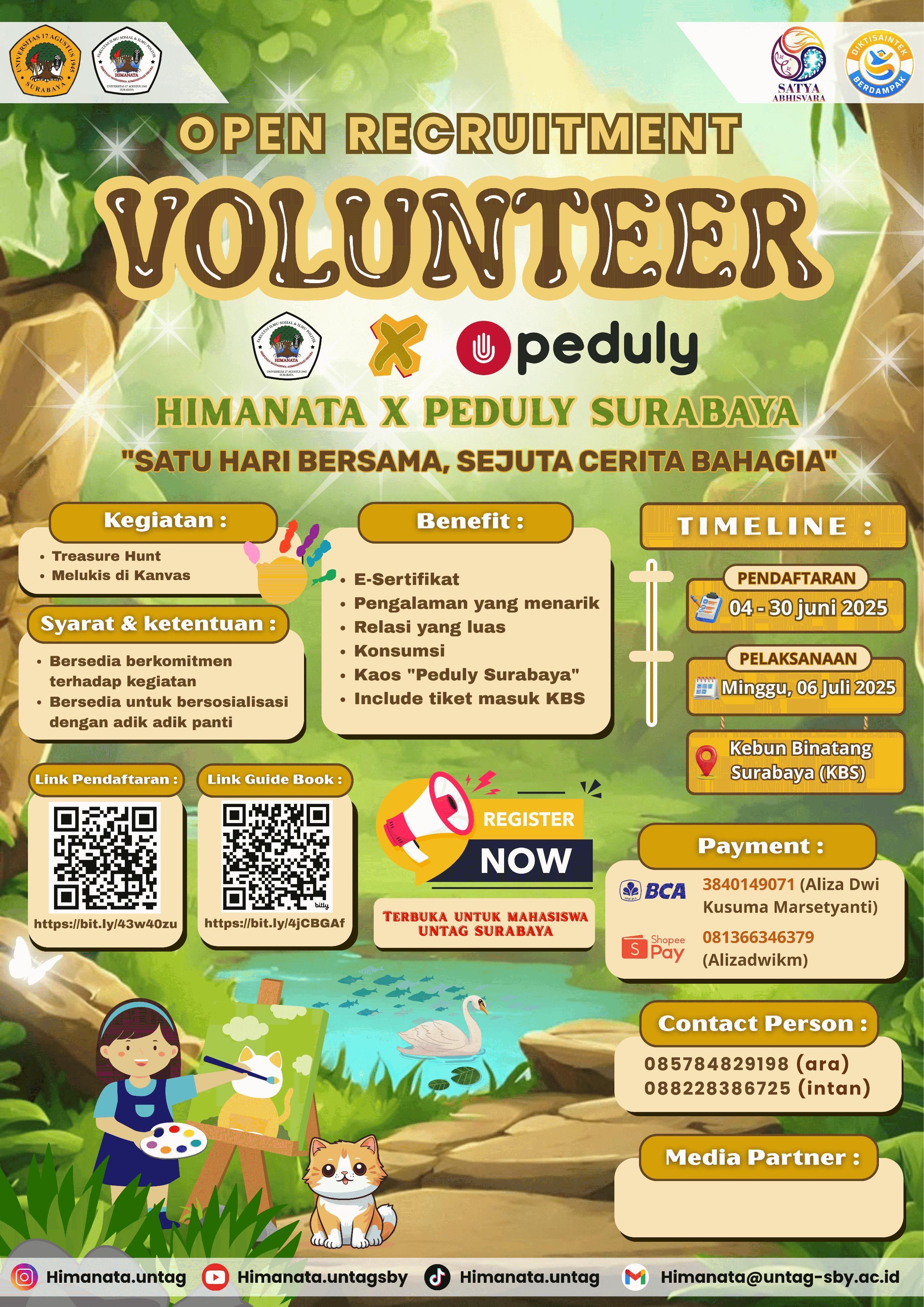 Open Recruitment Volunteer by Himanata