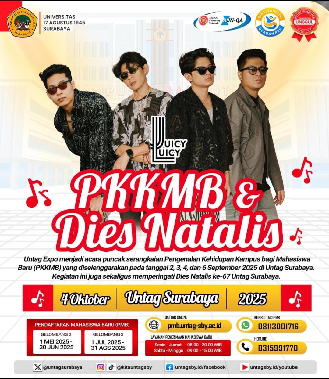 PKKMB dan Dies Natalis Untag Surabaya