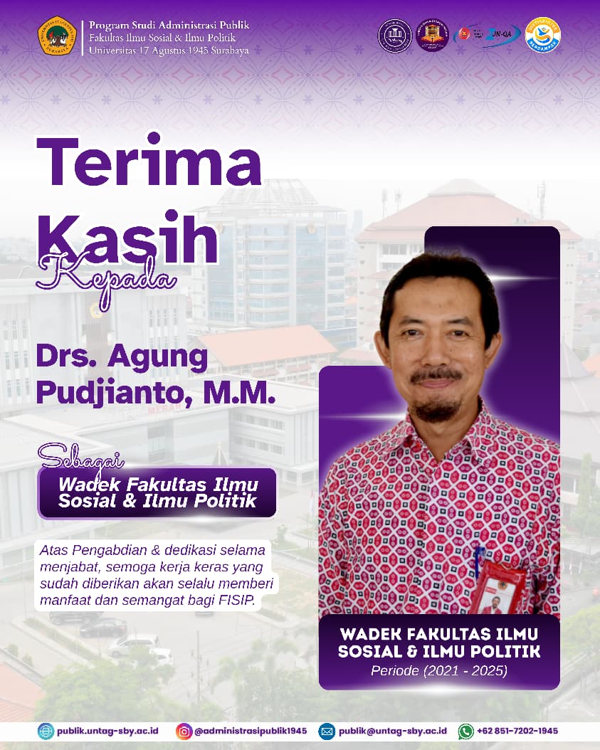 Terimakasih Atas Dedikasi Selaku Wakil Dekan FISIP Periode 2021-2025