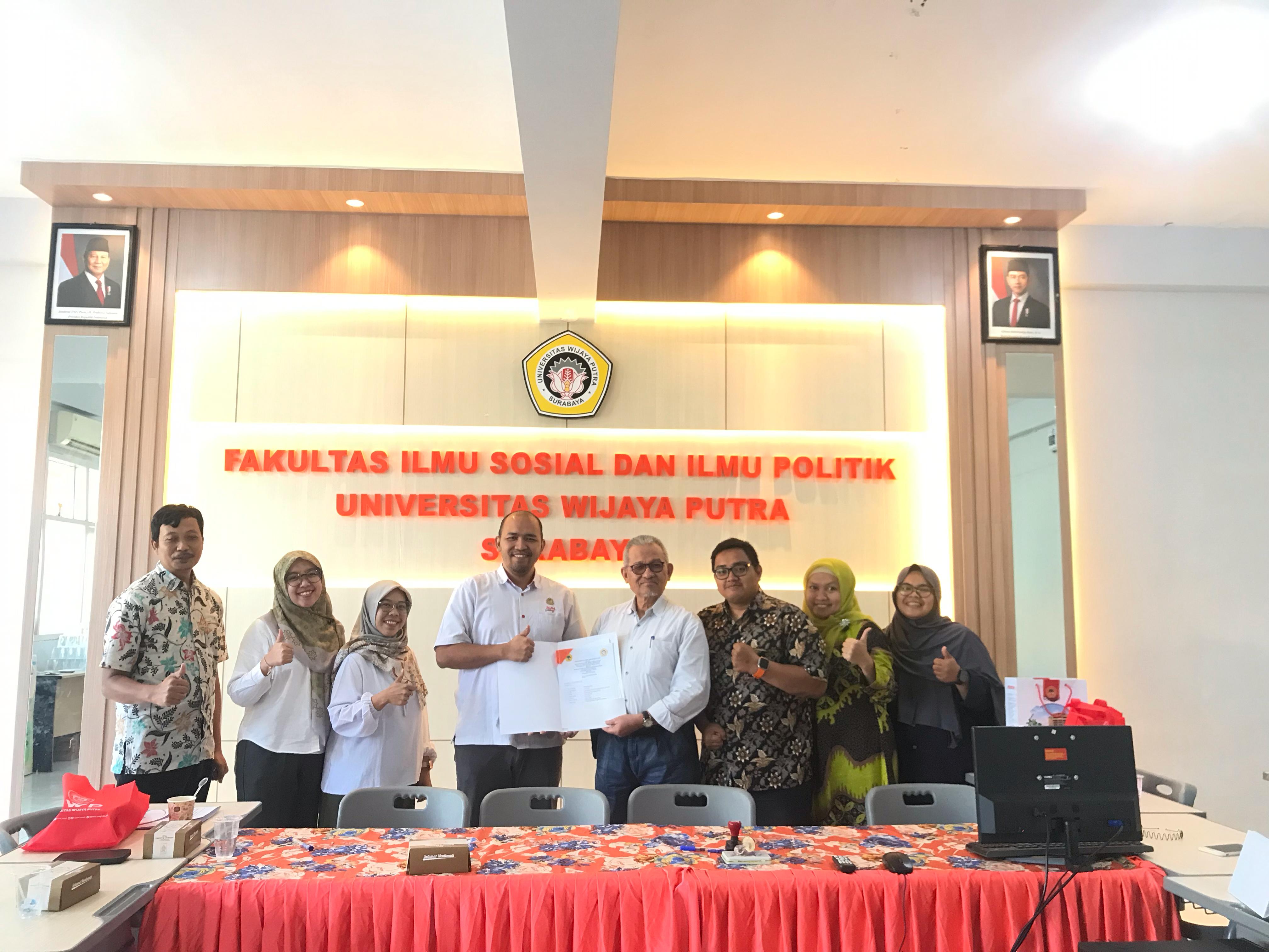 Tingkatkan Mutu Pendidikan, Prodi AP Untag Surabaya jalin Benchmarking dengan FISIP UWP Surabaya