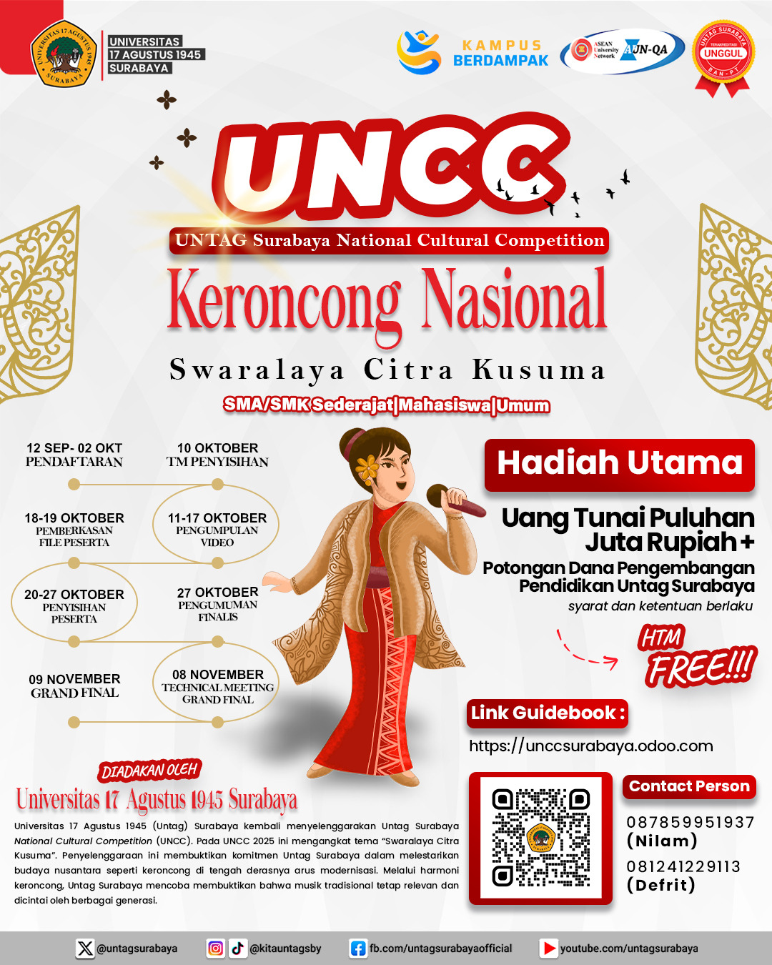 Lomba Menyanyi Keroncong Untag Surabaya