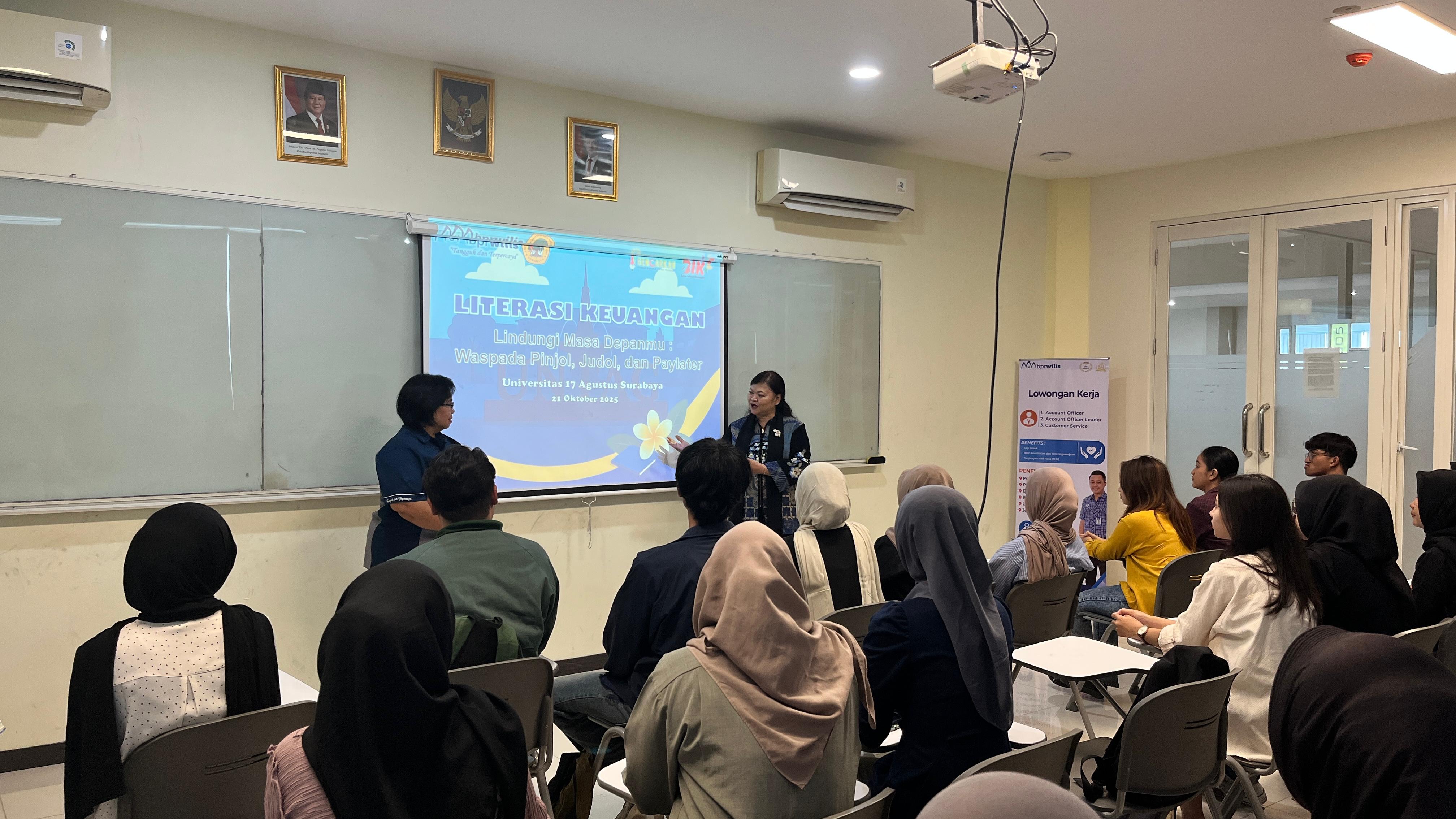 BPR Cinde Wilis Hadir di FISIP UNTAG Surabaya Bahas Literasi Keuangan Digital