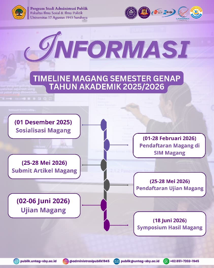 TIMELINE MAGANG SEMESTER GENAP TAHUN AKADEMIK 2025/2026