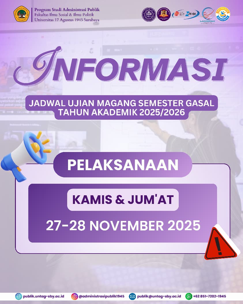 Pengumuman Ujian Magang Periode Gasal 2025/2026