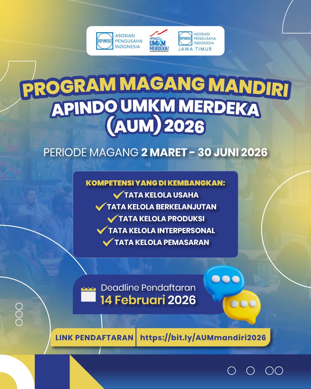 Program Magang Mandiri APINDO UMKM MERDEKA (AUM) 2026