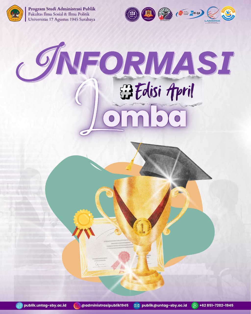 Dukung Capaian Prestasi Mahasiswa, Prodi Administrasi Negara Rilis Daftar Kompetisi Edisi April 2026