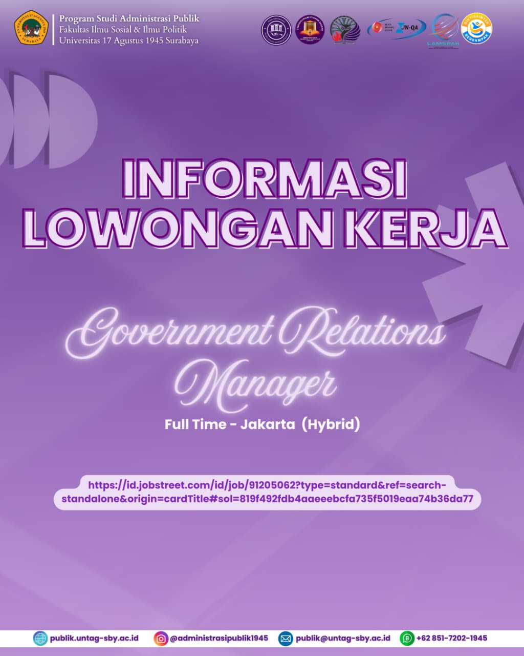 Peluang Karier Strategis: Lowongan Government Relations Manager di Jakarta
